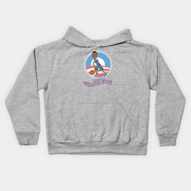 Obama Fan Kids Hoodie by JEAndersonArt